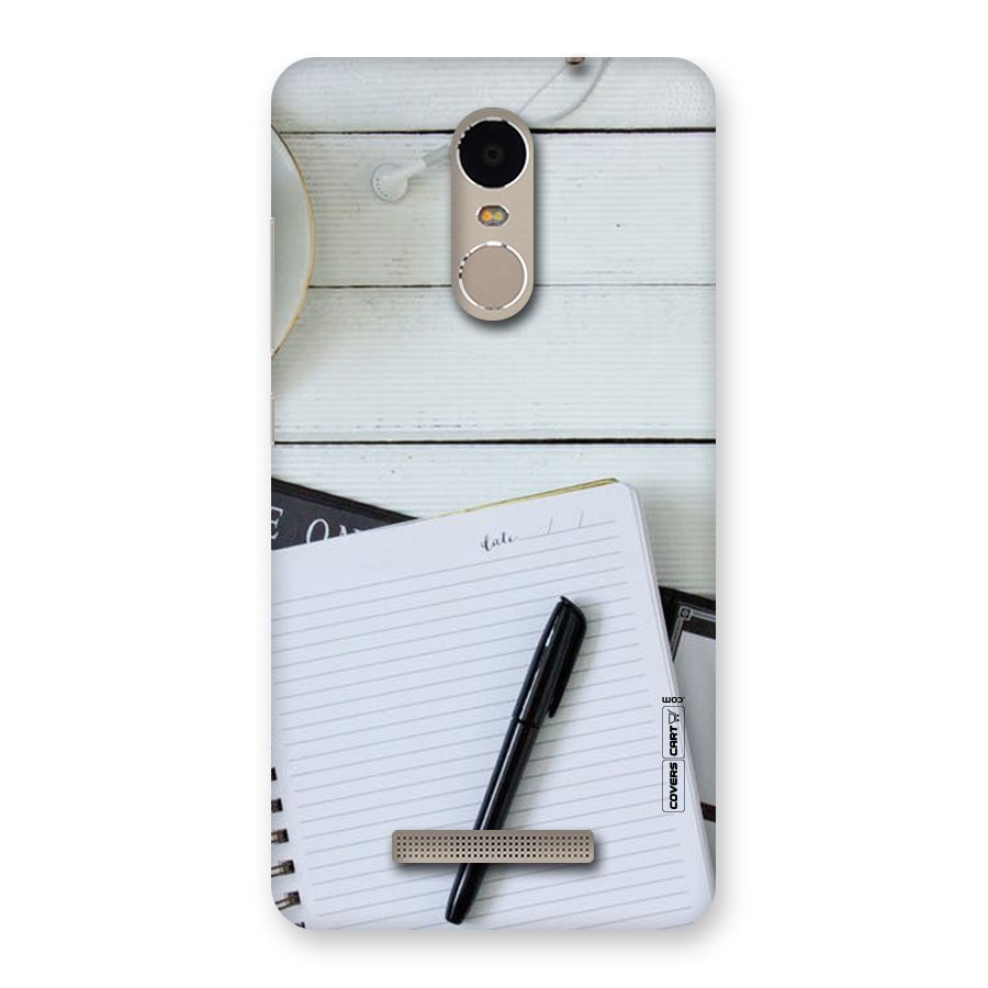 Headphones Notes Back Case for Xiaomi Redmi Note 3