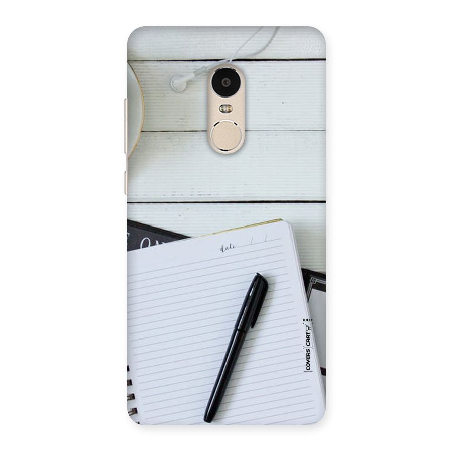 Headphones Notes Back Case for Xiaomi Redmi Note 4