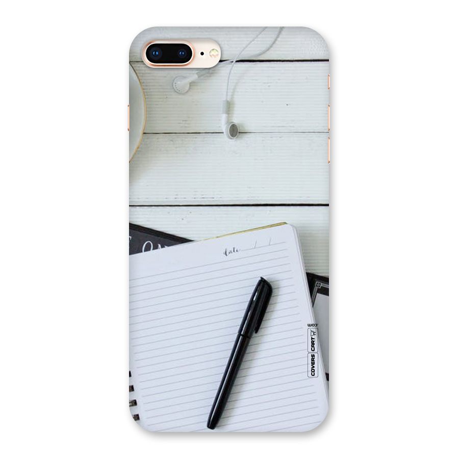 Headphones Notes Back Case for iPhone 8 Plus
