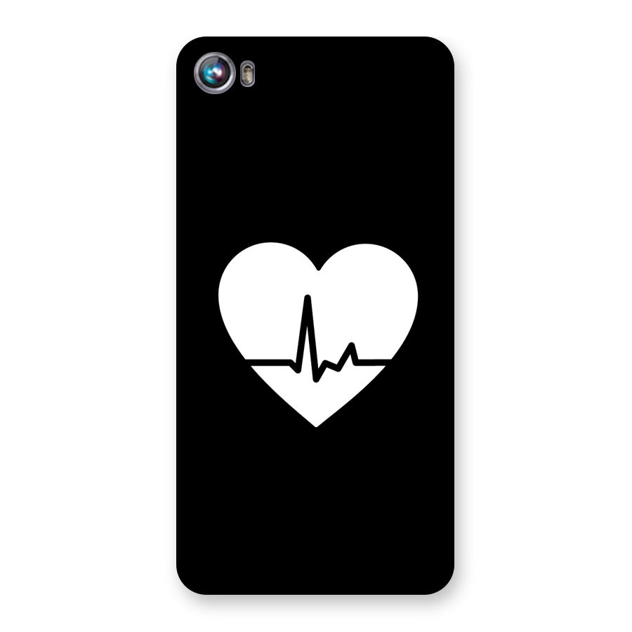 Heart Beat Back Case for Micromax Canvas Fire 4 A107