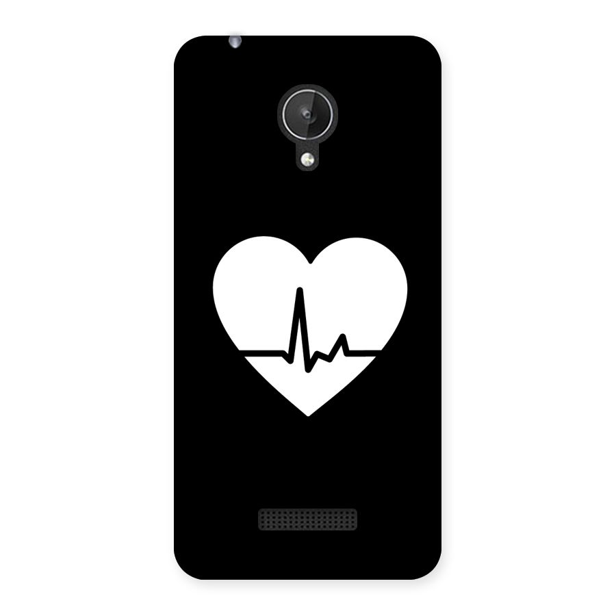 Heart Beat Back Case for Micromax Canvas Spark Q380