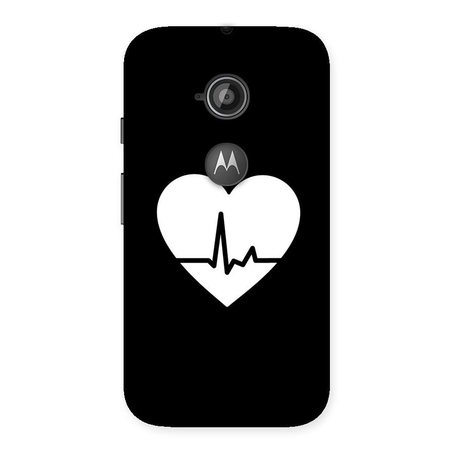 Heart Beat Back Case for Moto E 2nd Gen