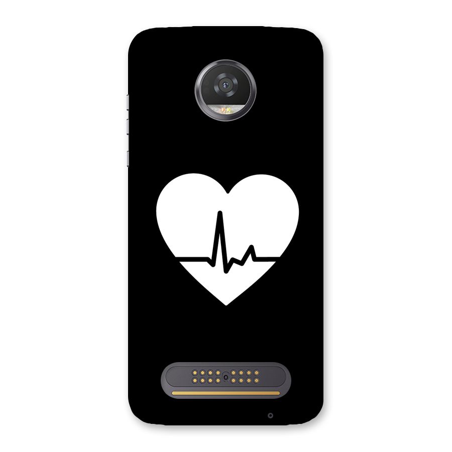 Heart Beat Back Case for Moto Z2 Play