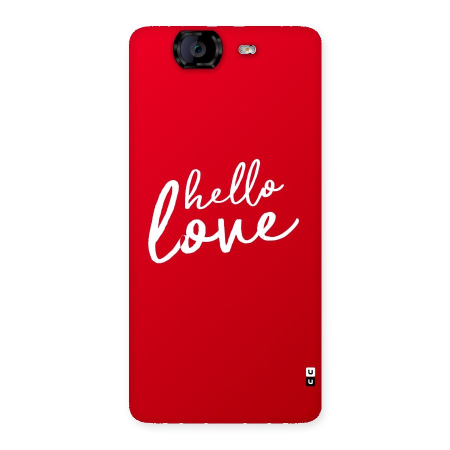 Hello Love Back Case for Canvas Knight A350