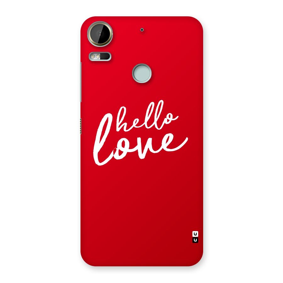 Hello Love Back Case for Desire 10 Pro