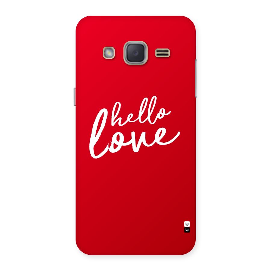 Hello Love Back Case for Galaxy J2