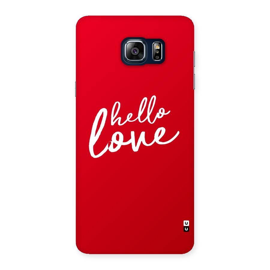 Hello Love Back Case for Galaxy Note 5