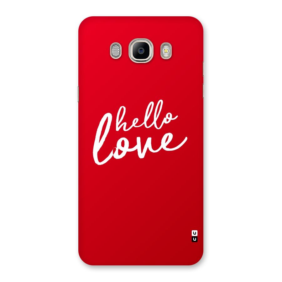 Hello Love Back Case for Galaxy On8