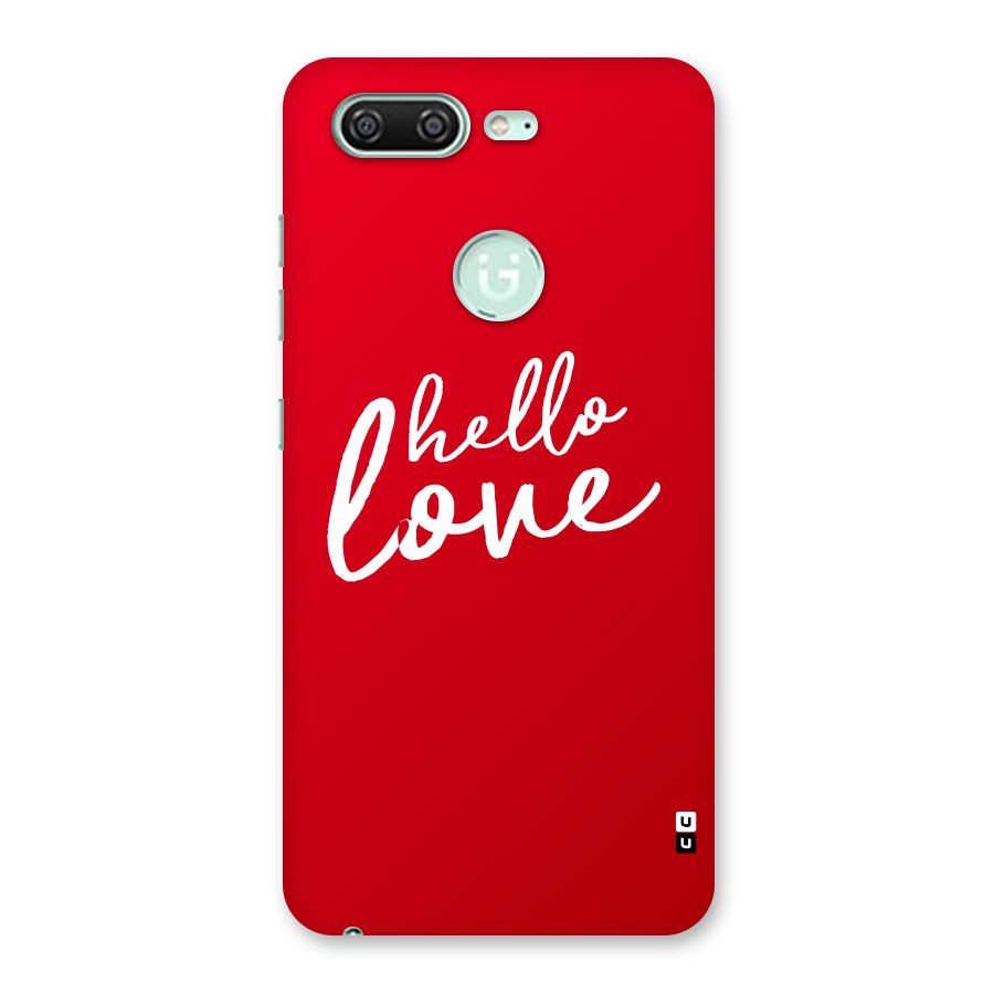 Hello Love Back Case for Gionee S10