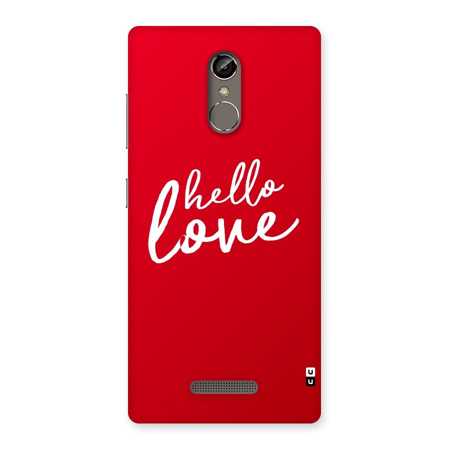 Hello Love Back Case for Gionee S6s