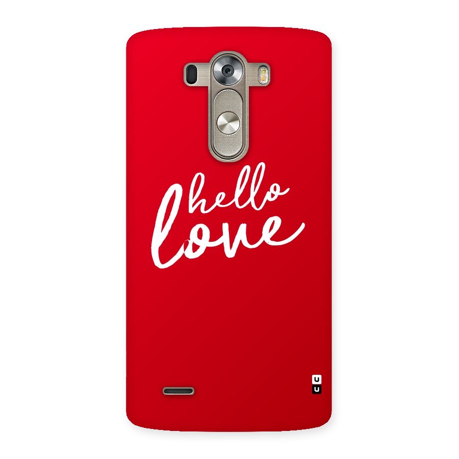 Hello Love Back Case for LG G3