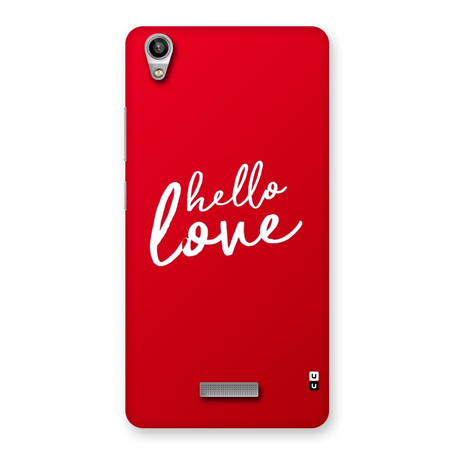 Hello Love Back Case for Lava-Pixel-V1