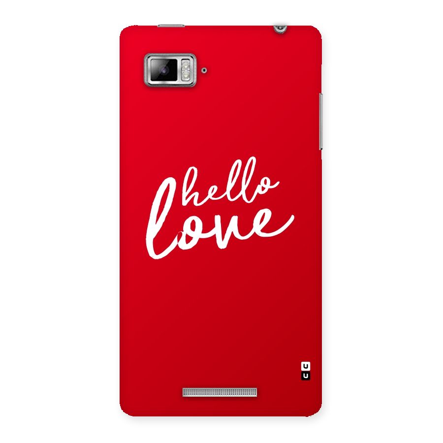 Hello Love Back Case for Lenovo Vibe Z K910