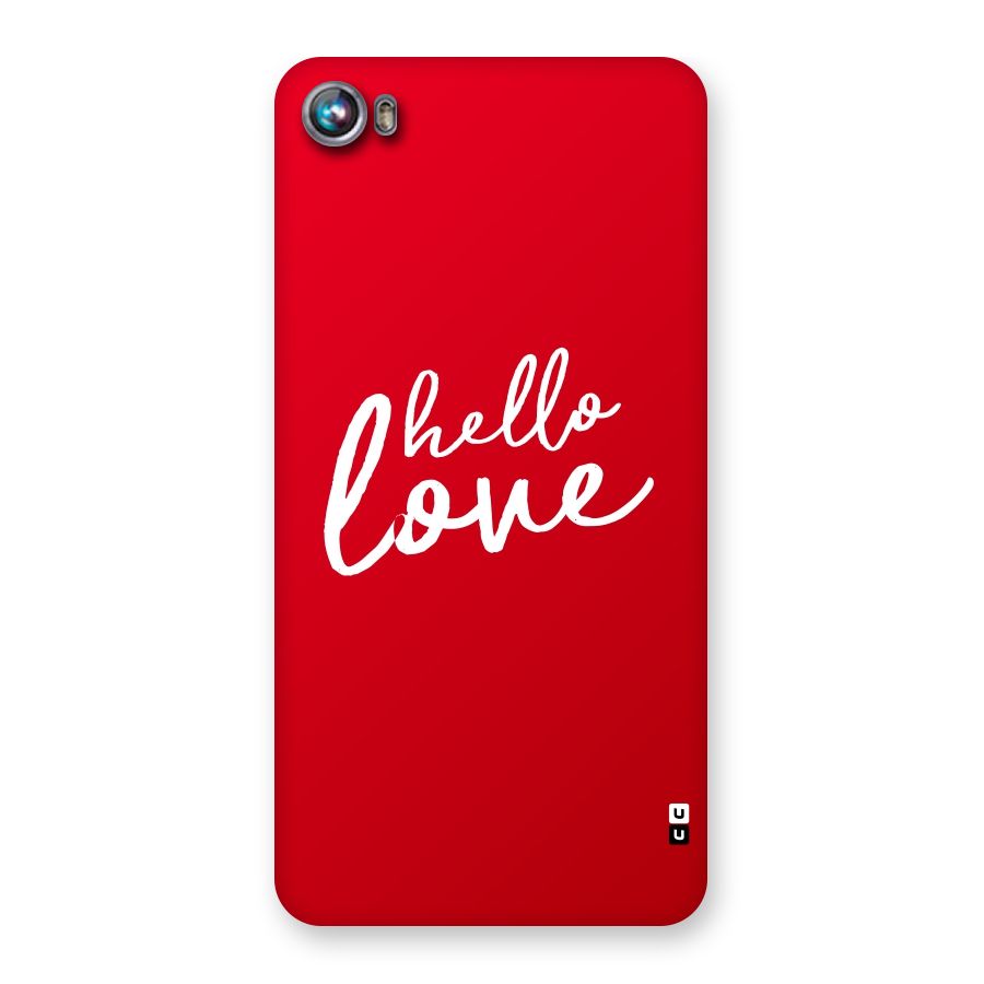 Hello Love Back Case for Micromax Canvas Fire 4 A107