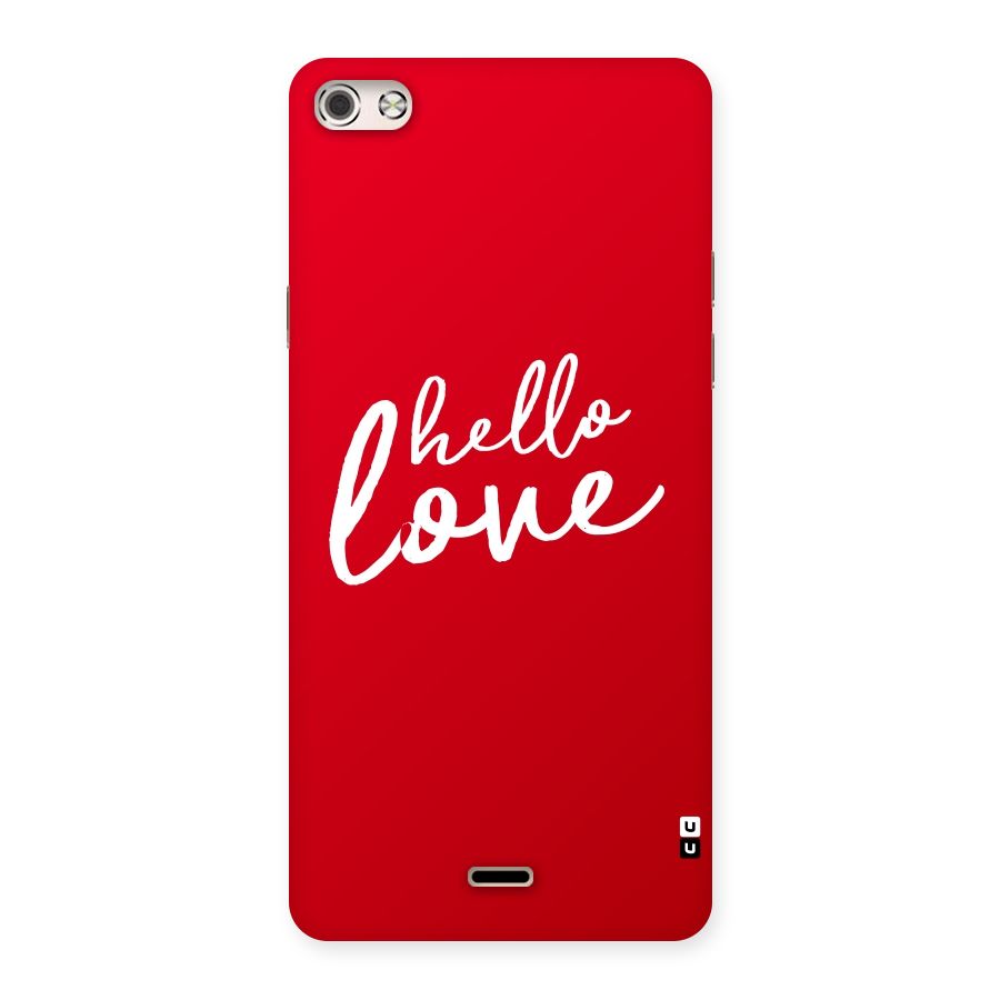 Hello Love Back Case for Micromax Canvas Silver 5