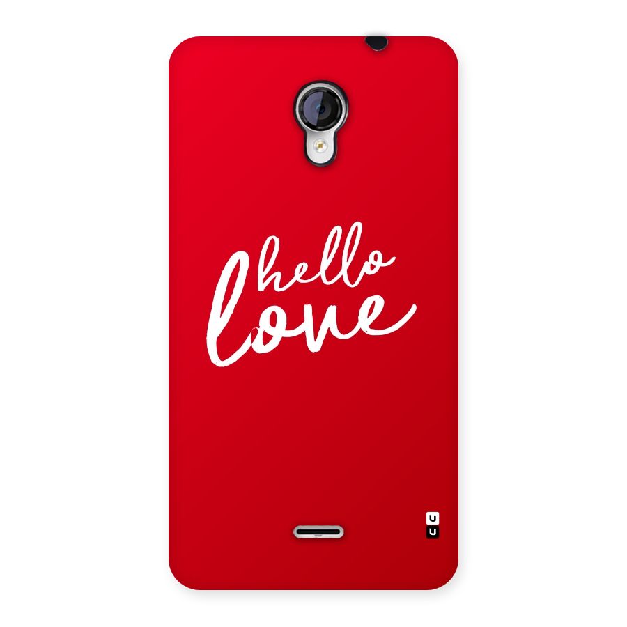 Hello Love Back Case for Micromax Unite 2 A106