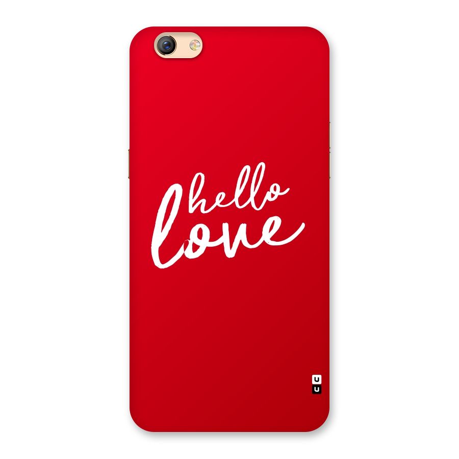 Hello Love Back Case for Oppo F3 Plus