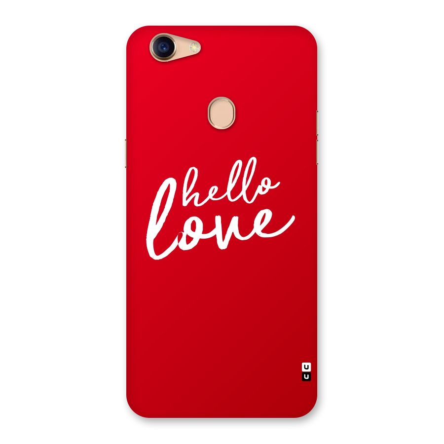 Hello Love Back Case for Oppo F5