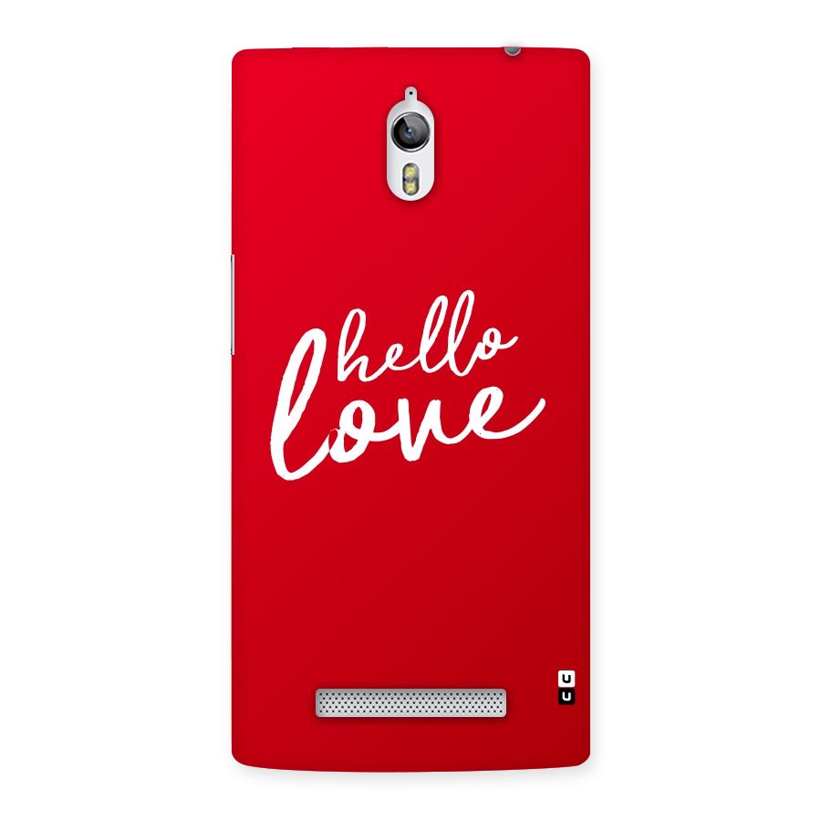 Hello Love Back Case for Oppo Find 7