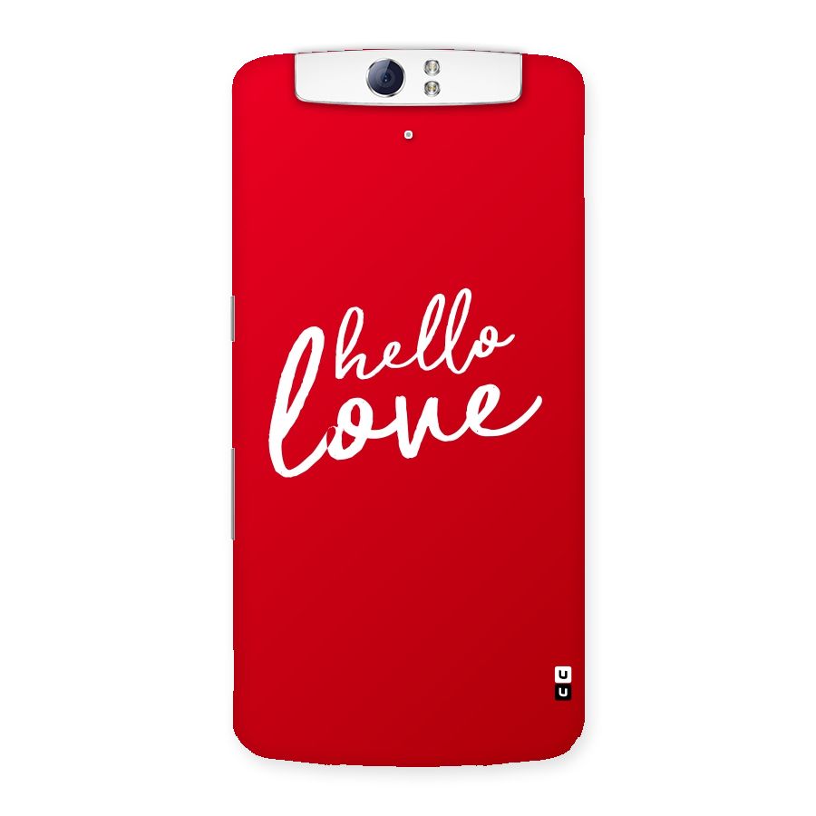 Hello Love Back Case for Oppo N1