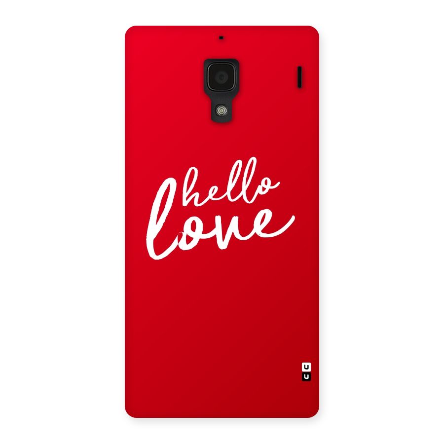 Hello Love Back Case for Redmi 1S