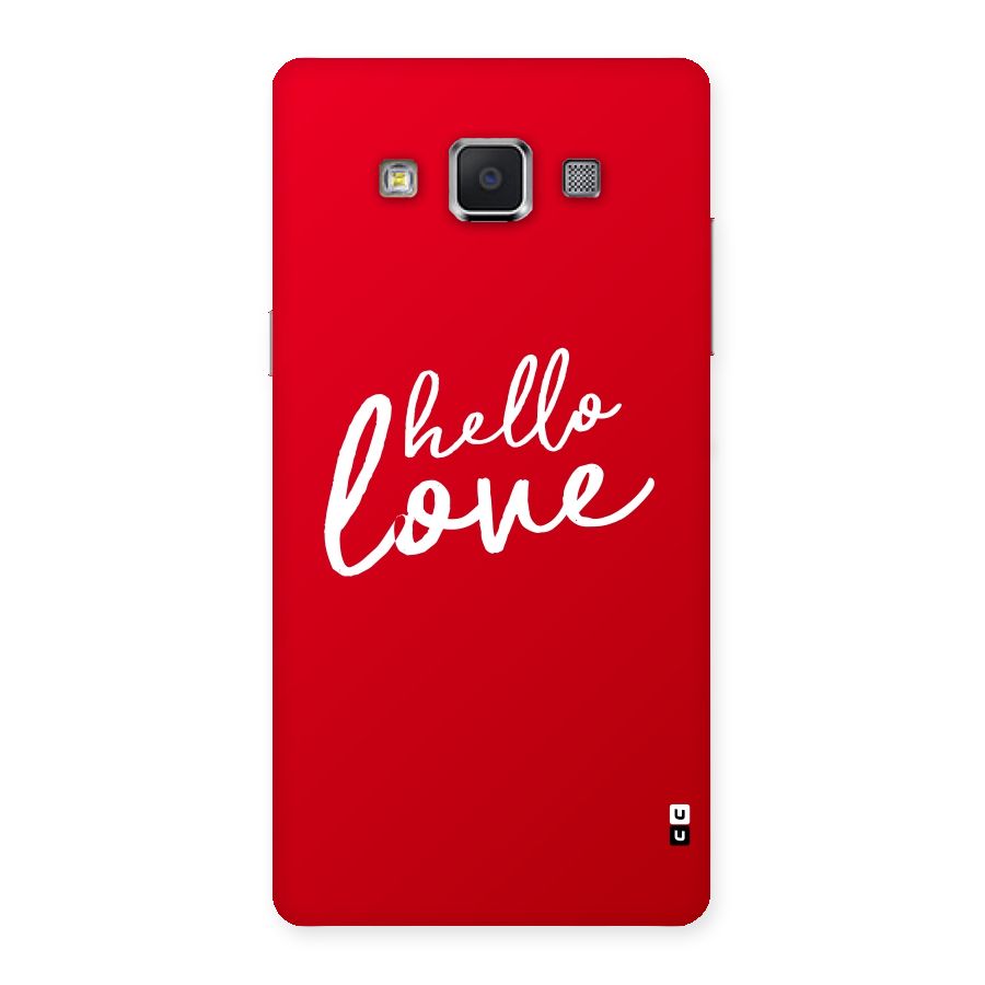 Hello Love Back Case for Samsung Galaxy A5