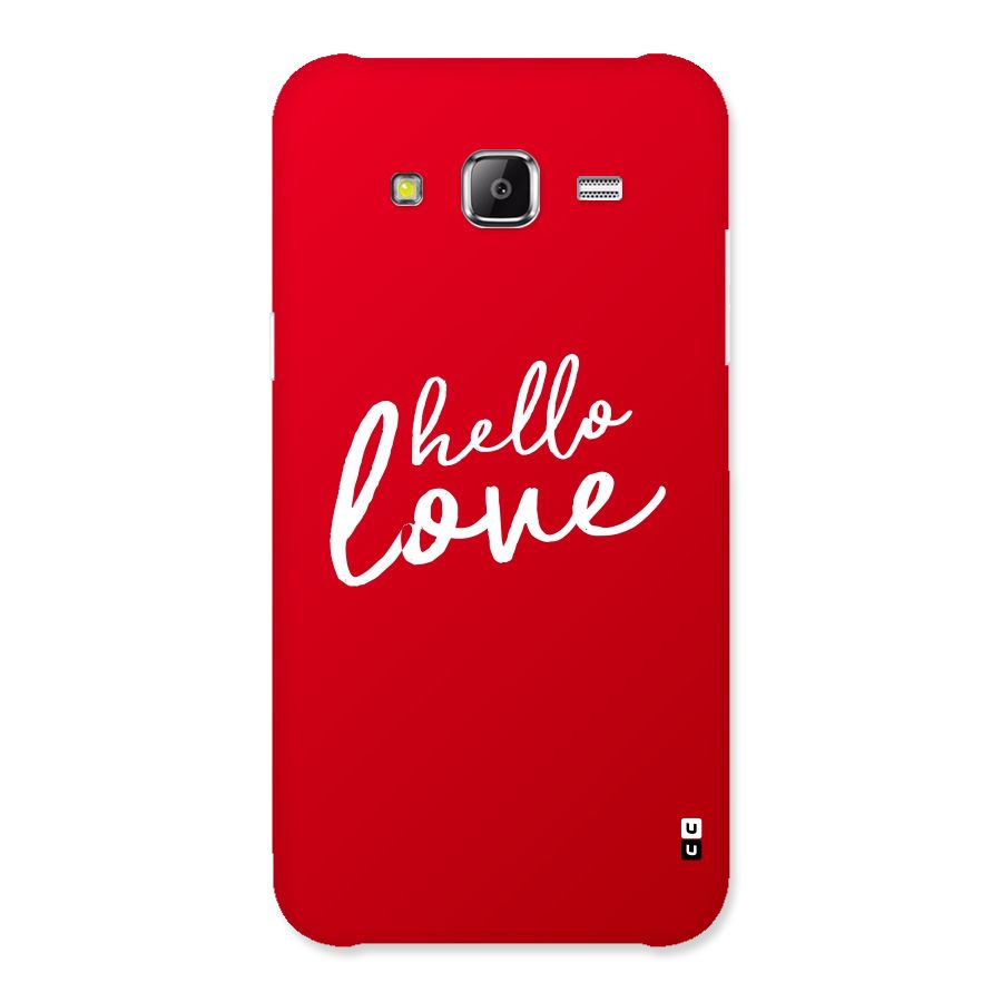 Hello Love Back Case for Samsung Galaxy J2 Prime