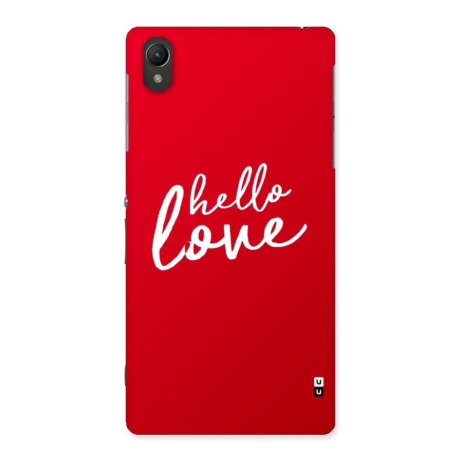 Hello Love Back Case for Sony Xperia Z2
