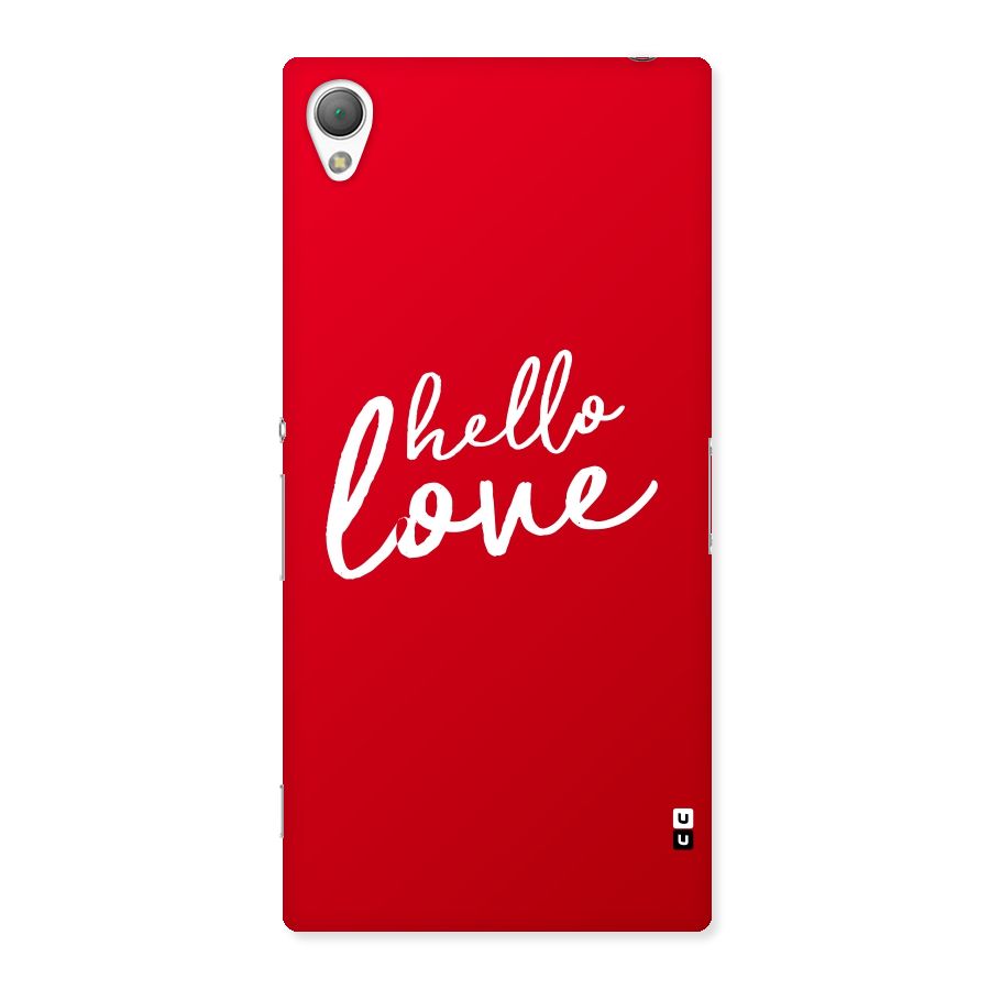 Hello Love Back Case for Sony Xperia Z3