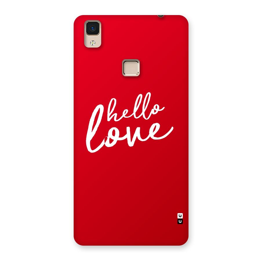 Hello Love Back Case for V3 Max
