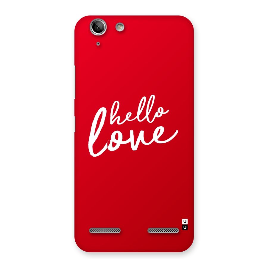 Hello Love Back Case for Vibe K5 Plus