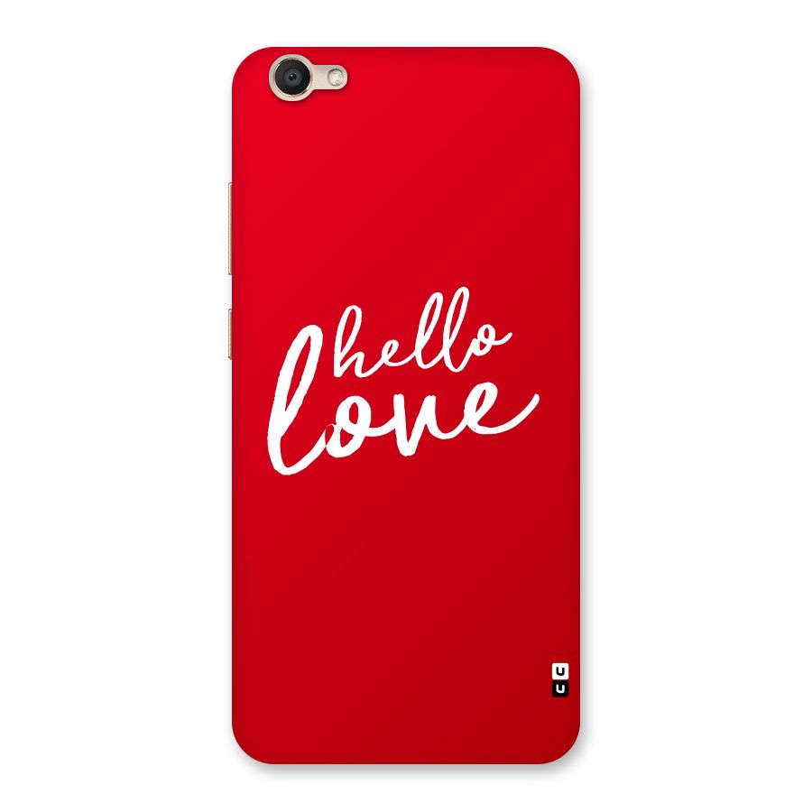 Hello Love Back Case for Vivo V5