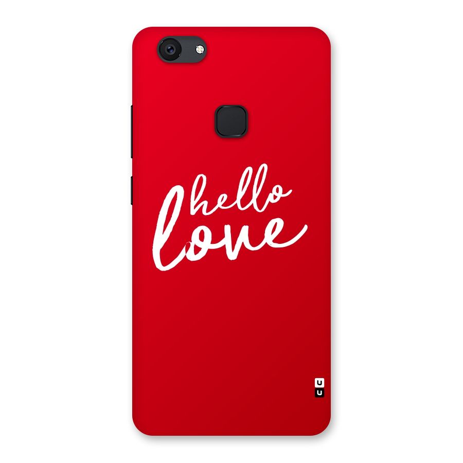 Hello Love Back Case for Vivo V7 Plus