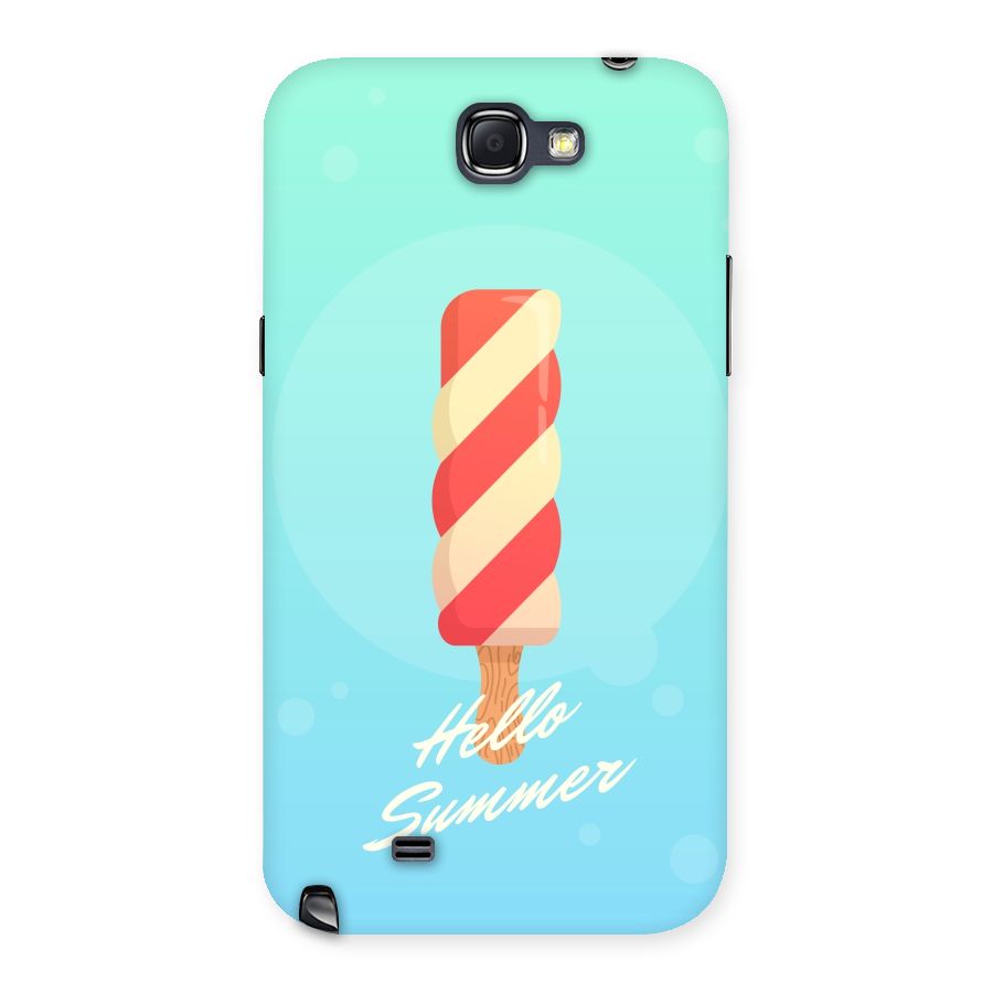 Hello Summer Back Case for Galaxy Note 2