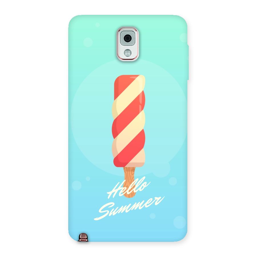 Hello Summer Back Case for Galaxy Note 3