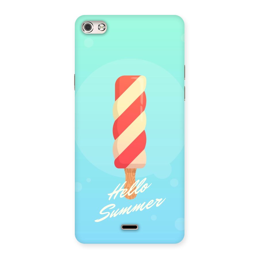 Hello Summer Back Case for Micromax Canvas Silver 5