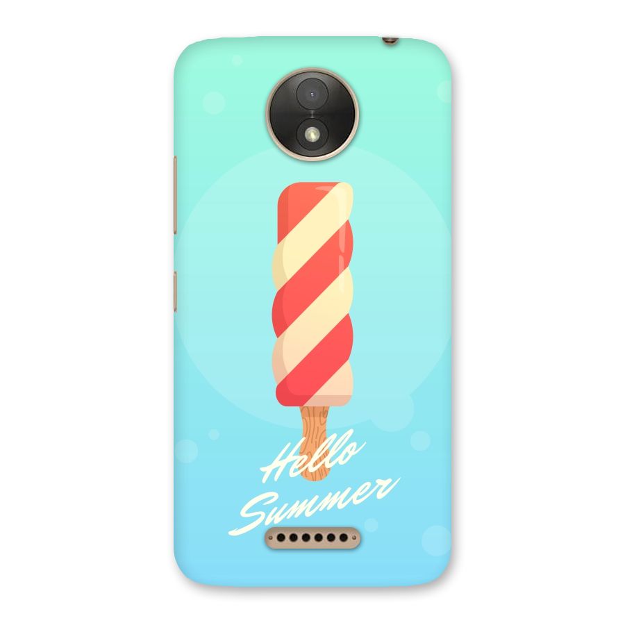 Hello Summer Back Case for Moto C Plus