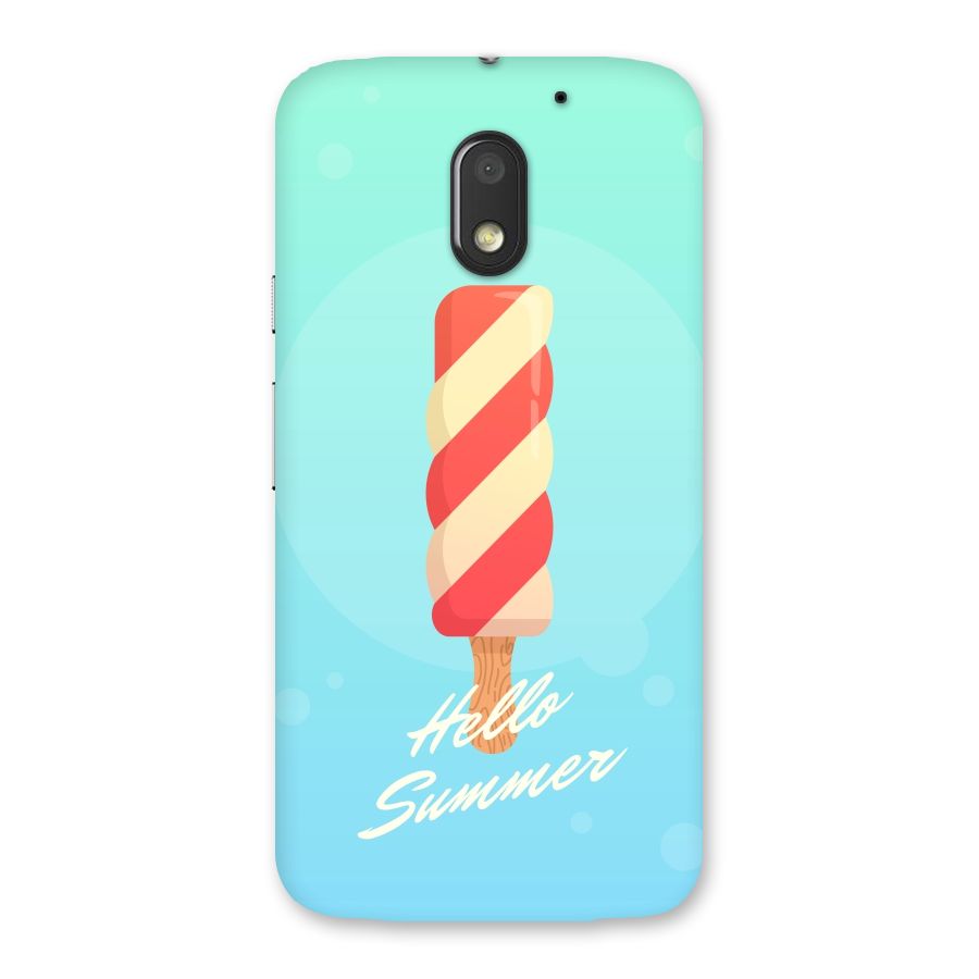 Hello Summer Back Case for Moto E3 Power
