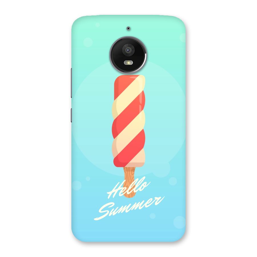 Hello Summer Back Case for Moto E4 Plus