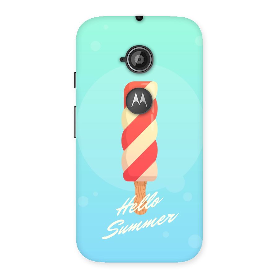 Hello Summer Back Case for Moto E 2nd Gen