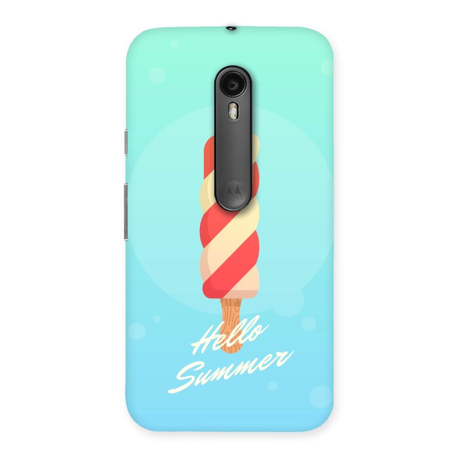 Hello Summer Back Case for Moto G3