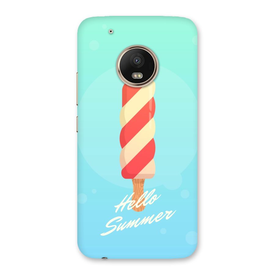 Hello Summer Back Case for Moto G5 Plus