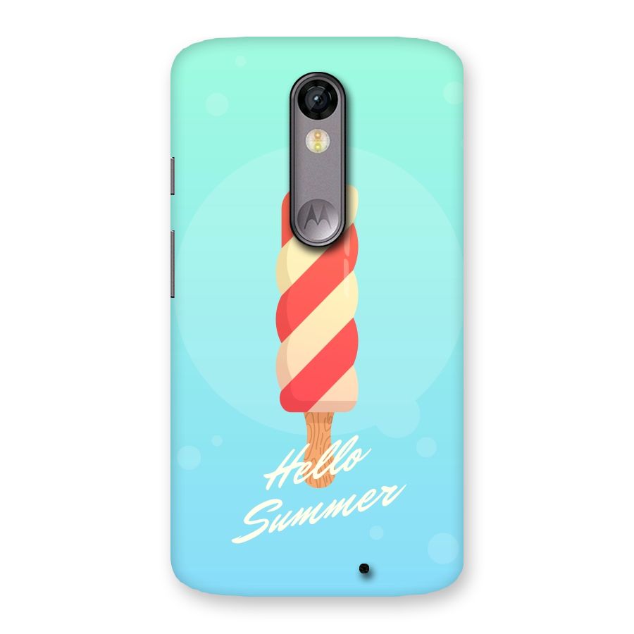 Hello Summer Back Case for Moto X Force