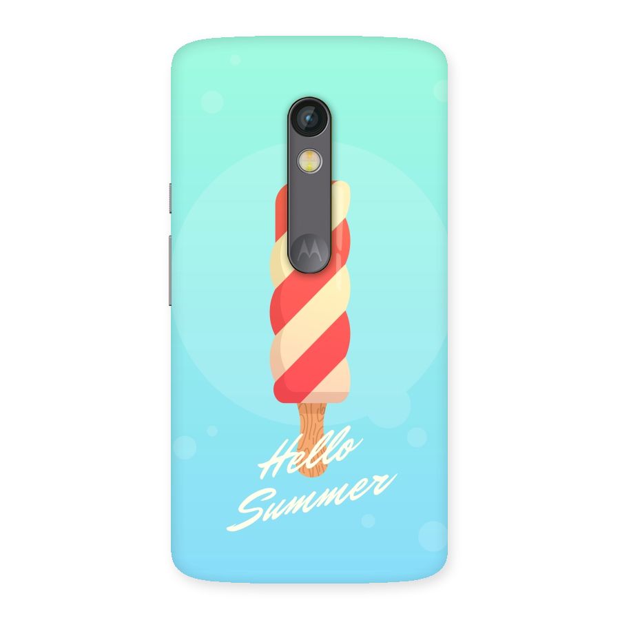 Hello Summer Back Case for Moto X Play