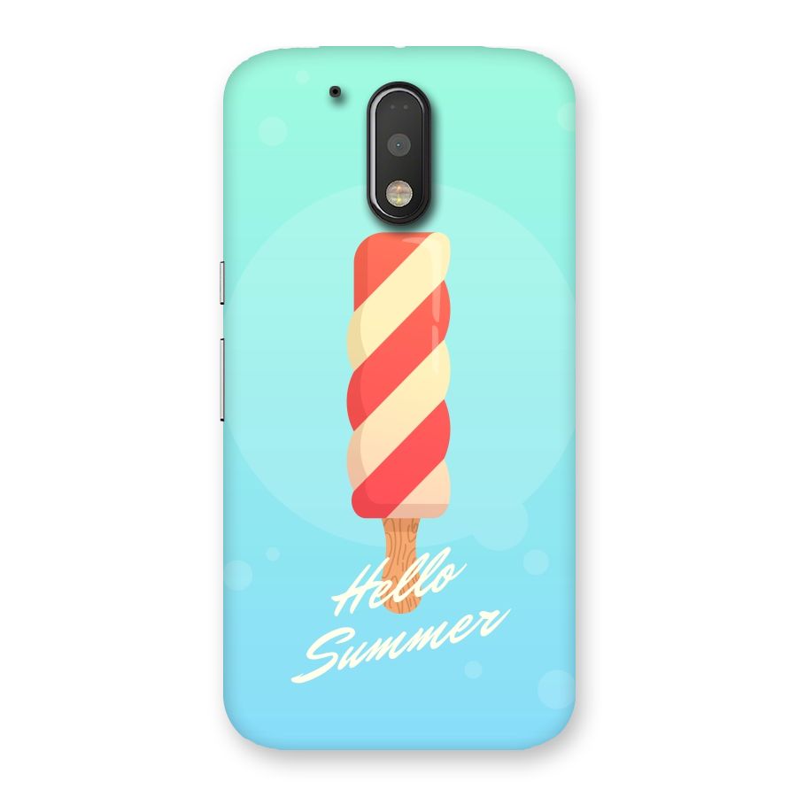 Hello Summer Back Case for Motorola Moto G4