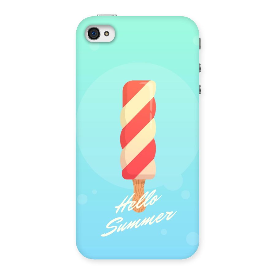Hello Summer Back Case for iPhone 4 4s
