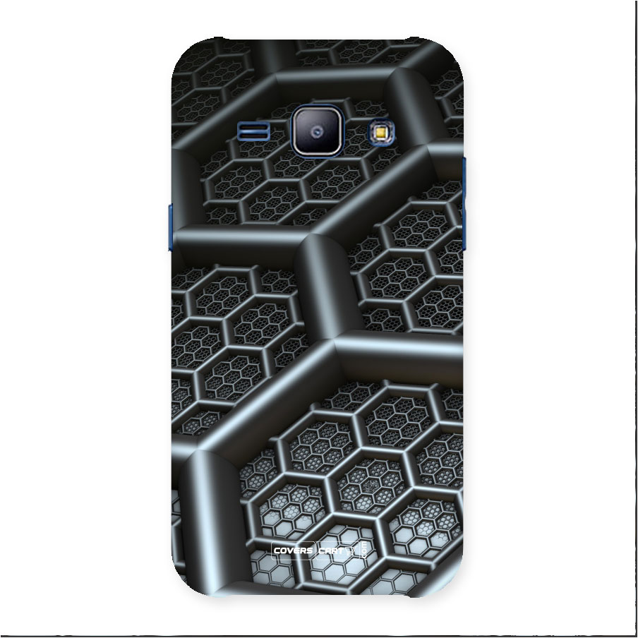 Hexa Black Abstract Back Case for Galaxy J1