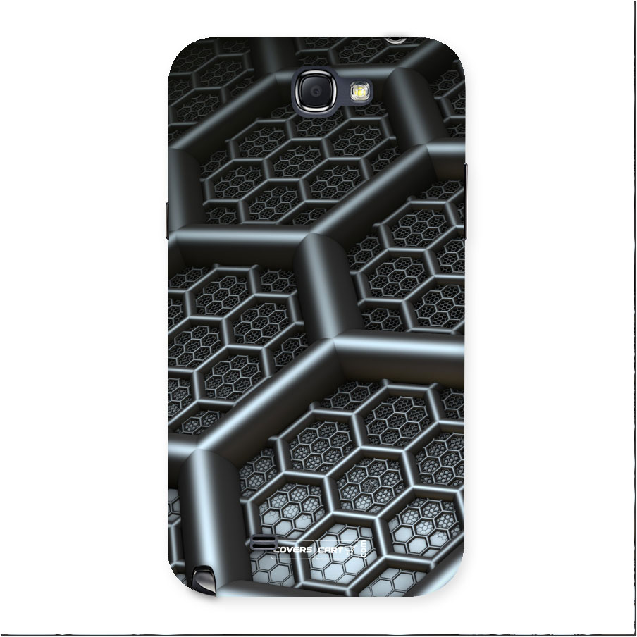 Hexa Black Abstract Back Case for Galaxy Note 2