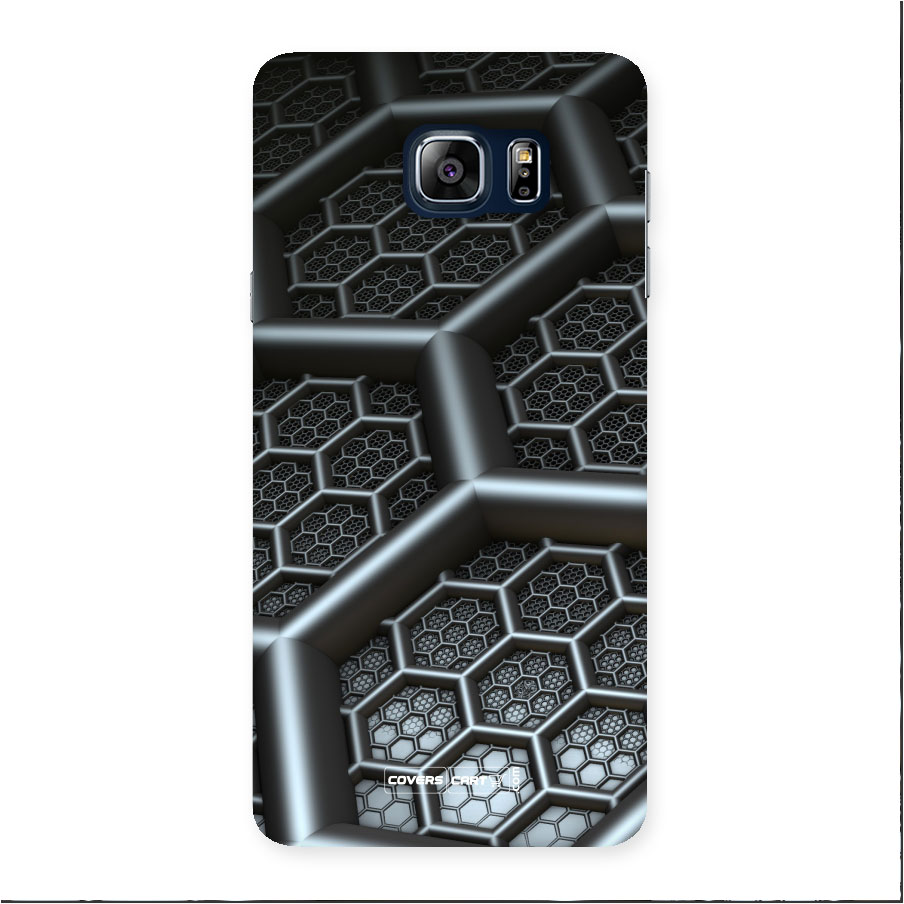Hexa Black Abstract Back Case for Galaxy Note 5
