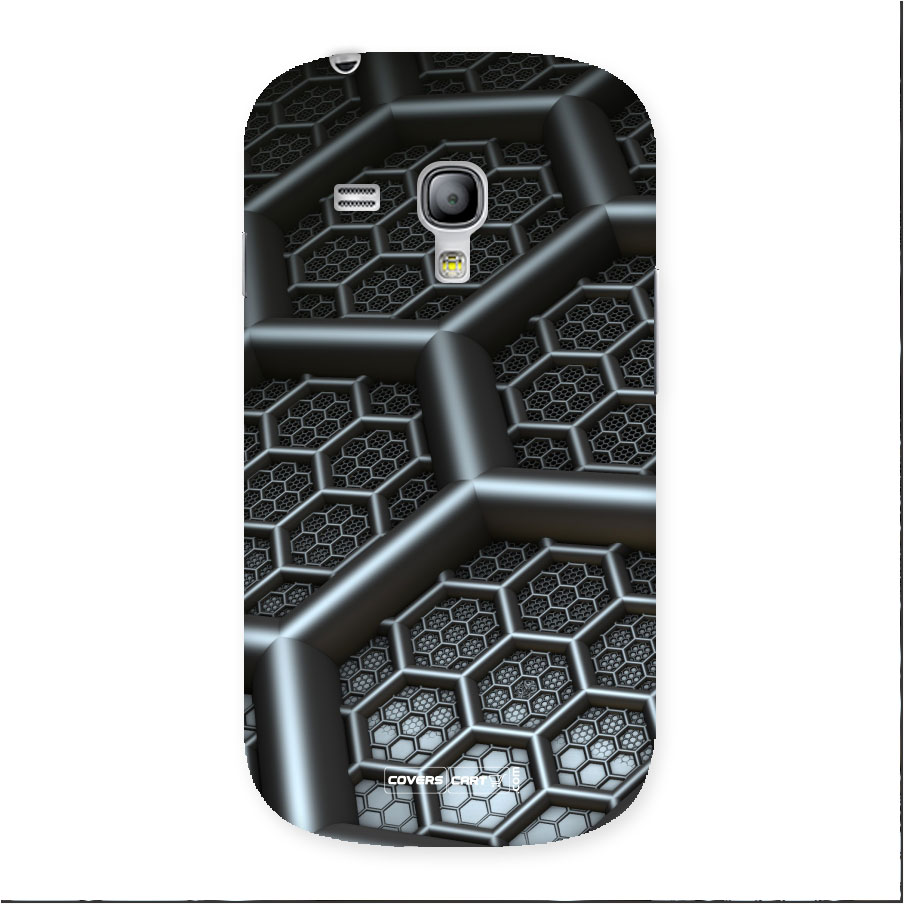 Hexa Black Abstract Back Case for Galaxy S3 Mini